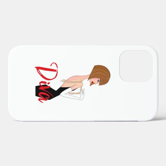 Coques Case-Mate iPhone "Diva fabuleux" (Verso (horizontal))