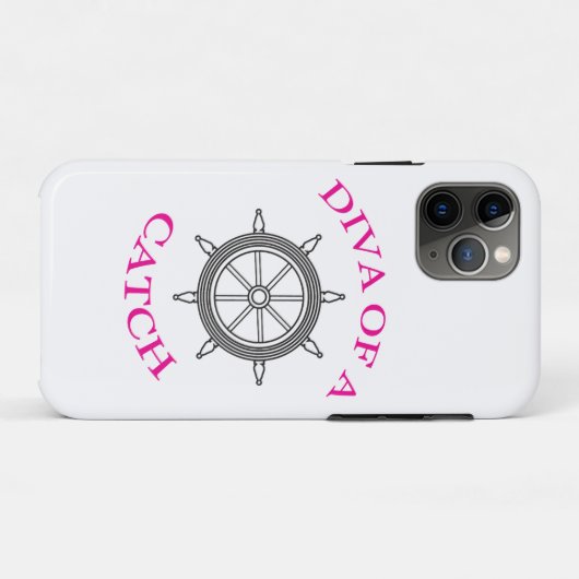Coques Case-Mate iPhone "Diva of a Catch" (Dos (Horizontal))