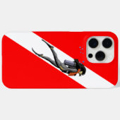 Coques Case-Mate iPhone Diver Et Drapeau (Verso (horizontal))