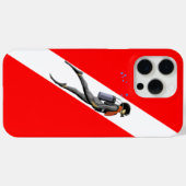 Coques Case-Mate iPhone Diver Et Drapeau (Verso (horizontal))