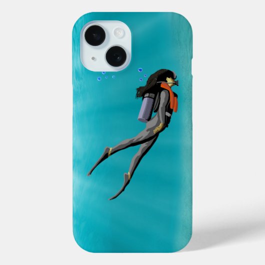 Coques Case-Mate iPhone Diver Female S.C.U.B.A. (Verso)
