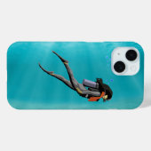Coques Case-Mate iPhone Diver Female S.C.U.B.A. (Verso (horizontal))