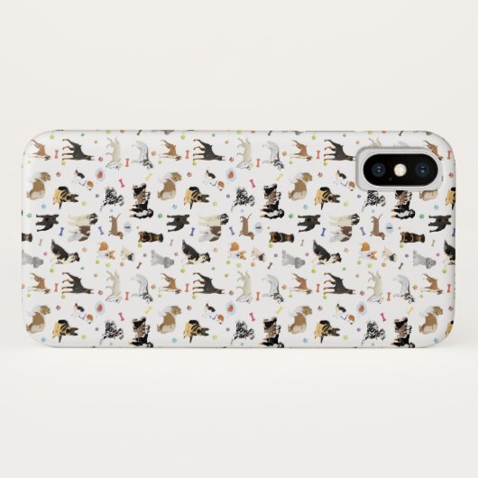 Coques Case-Mate iPhone Divers Motifs de chiens (Dos (Horizontal))