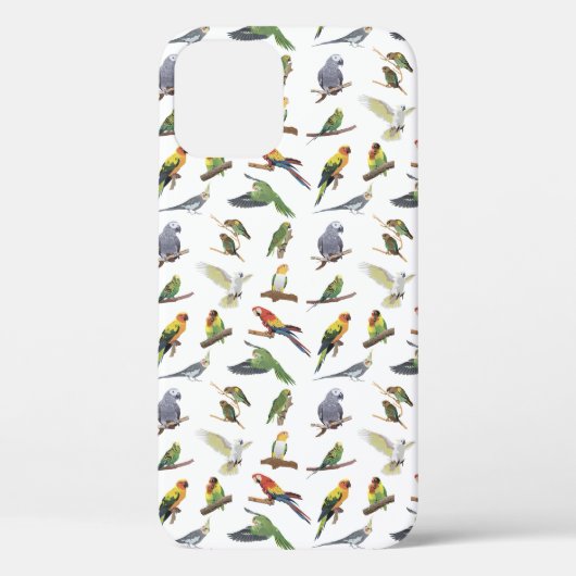 Coques Case-Mate iPhone Divers perroquets colorés (Verso)