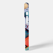 Coques Case-Mate iPhone Diverses formes 3D avec des motifs de lignes (Verso / Gauche)