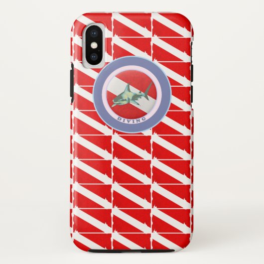 Coques Case-Mate iPhone diving pattern flag (Dos)