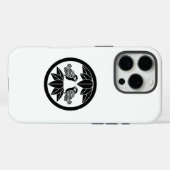 Coques Case-Mate iPhone Dix feuilles en bambou et moineaux orientés Jeter  (Verso (horizontal))