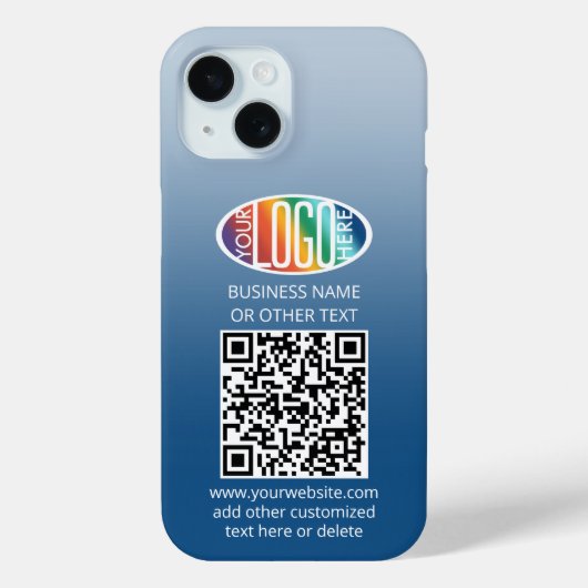 Coques Case-Mate iPhone do-it-yourself dégradé de couleurs ・ Logo d'entrep (Verso)