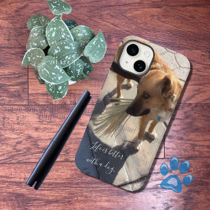 Coque Pour iPhone 14 do-it-yourself photo de chien personnalisée avec é