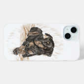 Coques Case-Mate iPhone Doberman Chien oreilles naturelles (Verso (horizontal))