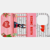 Coques Case-Mate iPhone Doberman Chien Valentine's Day Kissing Booth (Verso (horizontal))