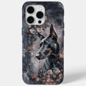 Coques Case-Mate iPhone Doberman & Fleur sauvage (Verso)