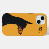 Coques Case-Mate iPhone Doberman jaune (Verso (horizontal))