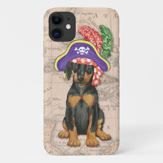 Coques Case-Mate iPhone Doberman Pinscher Pirate (Dos)
