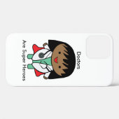 Coques Case-Mate iPhone Docteur Super Hero Black Femme Personnaliser (Verso (horizontal))