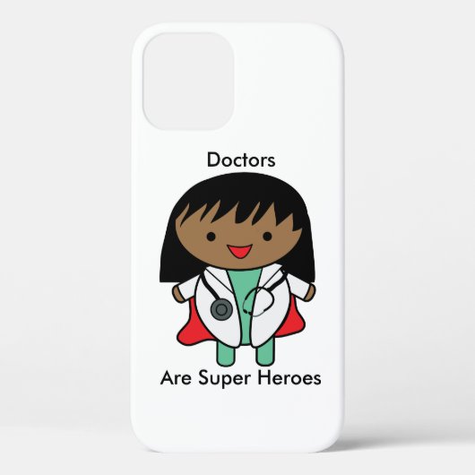 Coques Case-Mate iPhone Docteur Super Hero Black Femme Personnaliser (Verso)