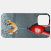 Coques Case-Mate iPhone Dog hanging from a red balloon. (Verso / Droite)
