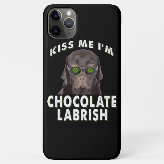 Coques Case-Mate iPhone Dog Lover | Kiss Me I'm Chocolat Labrish (Dos)