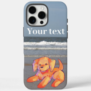 Coques iPhone 16 Pro Max Dog on Beach