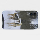 Coques Case-Mate iPhone Dog Sledding à Québec, Canada (Dos (Horizontal))