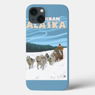 iPhone 13 Case Dog Sledding Scene - Ketchikan, Alaska