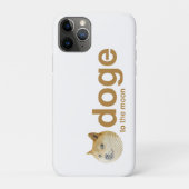 Coques Case-Mate iPhone doge, pièce, pièce de doge, dogecoin (Dos)