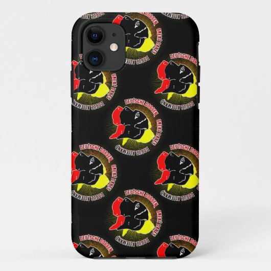 Coques Case-Mate iPhone Doggen Schwarz (Dos)