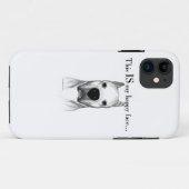 Coques Case-Mate iPhone Dogo Argentino Joyeux Visage (Dos (Horizontal))