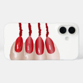 Coques Case-Mate iPhone doigt de vampire (Verso (horizontal))