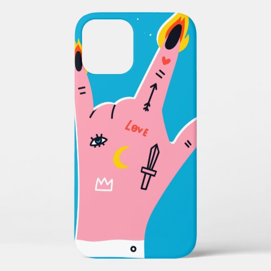 Coques Case-Mate iPhone doigts de feu Abstraits (Verso)