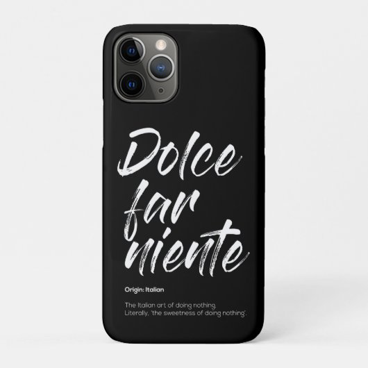 Coques Case-Mate iPhone Dolce far niente - Couverture téléphonique (Noir) (Dos)