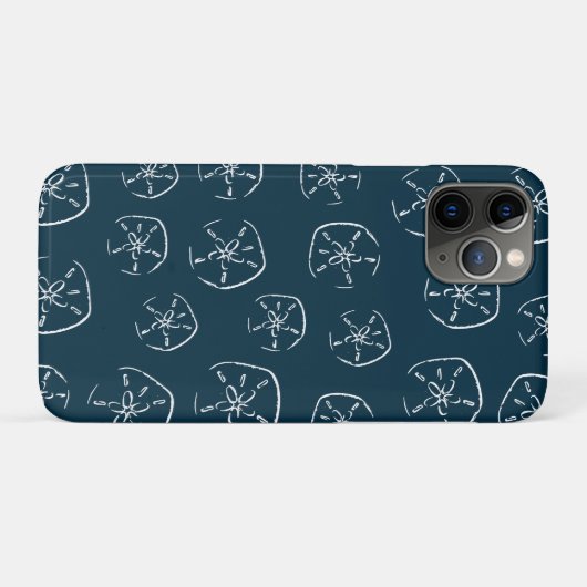 Coques Case-Mate iPhone Dollar de sable Motif Dessin Océan Bleu (Dos (Horizontal))