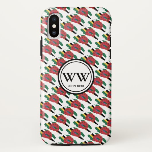 Coques Case-Mate iPhone DOMINICA Christian Monogramme Vie abondante (Dos)