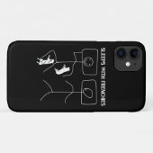 Coques Case-Mate iPhone Don de chien | Couches Avec Français (Dos (Horizontal))
