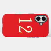 Coques Case-Mate iPhone don drôle pour tous les fans joueur ont numéro 12 (Verso (horizontal))