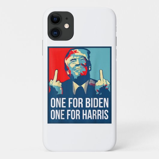 Coques Case-Mate iPhone Donald Trump Middle Finger Biden Harris America Re (Dos)