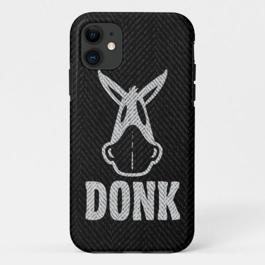 Coques Case-Mate iPhone DONK - Blanc sur le noir - cas de l'iPhone 5 (Dos)