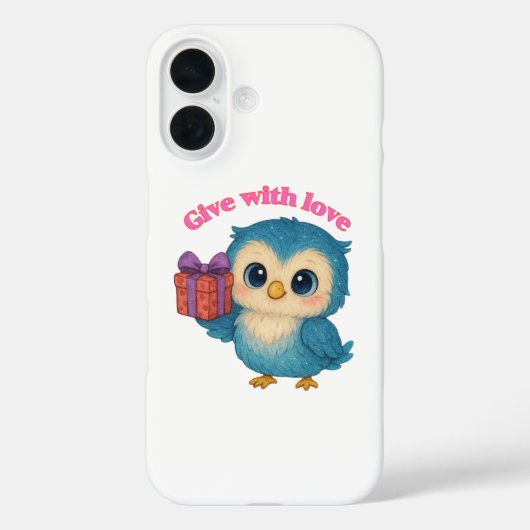 Coques Case-Mate iPhone Donner avec amour - Message sincère iPhone 16 Coqu (Verso)