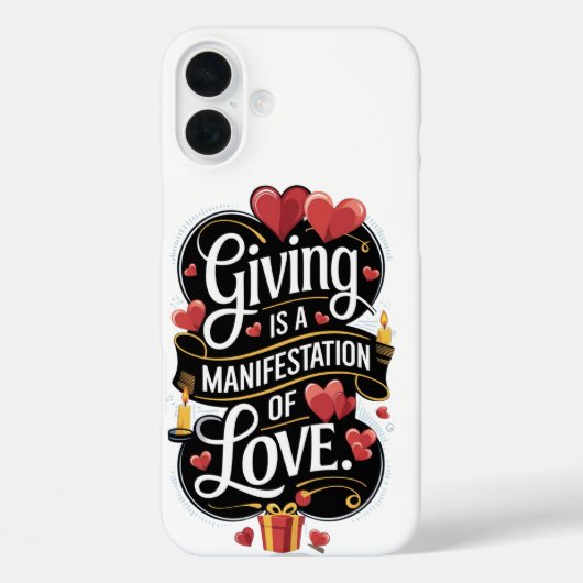 Coques Case-Mate iPhone "Donner est une manifestation d'amour" (Verso)