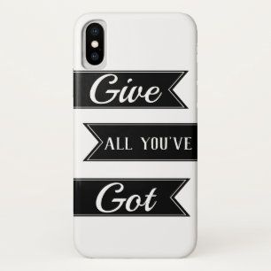 Case-Mate iPhone Case Donnez tout ce que vous avez devis Indicateurs noi