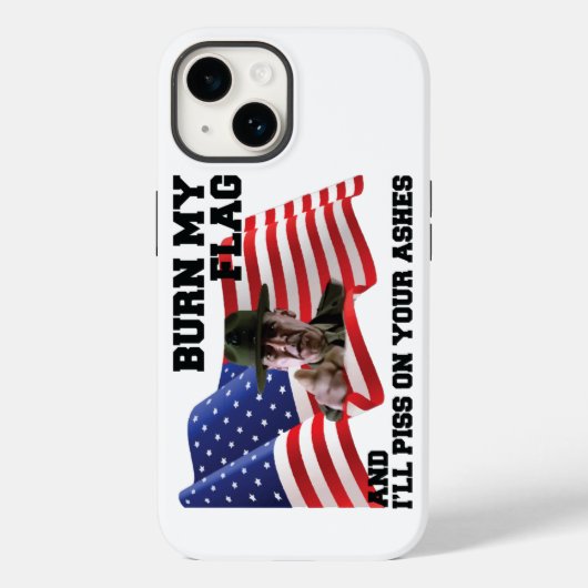 Coques Case-Mate iPhone Don't burn my flag (Verso)
