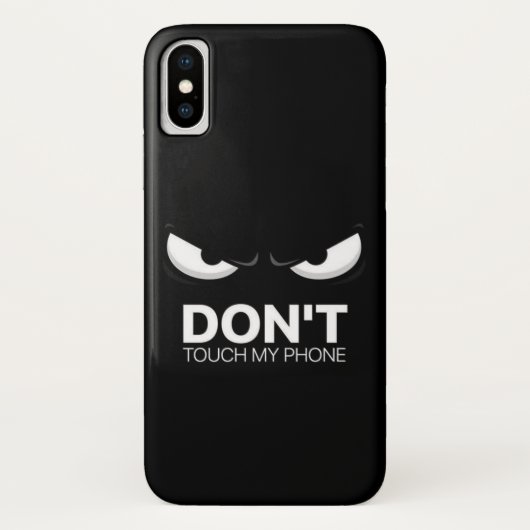 COQUES Case-Mate iPhone DON'T TOUCHE MY DE PHONES (Dos)
