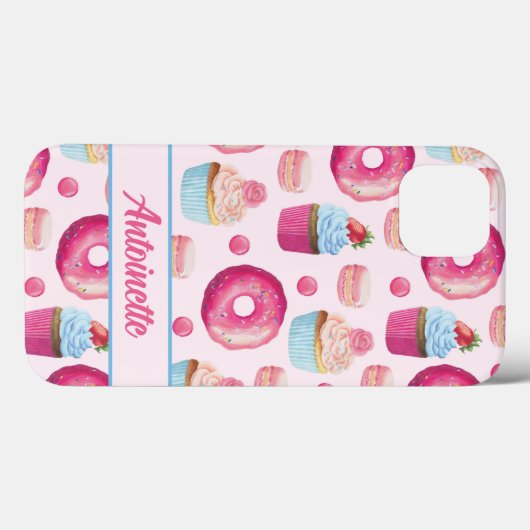 Coques Case-Mate iPhone Donut rose (Verso (horizontal))