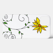 Coques Case-Mate iPhone Doodart Whimsical Jaune Fleur (Verso (horizontal))
