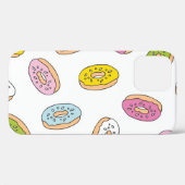 Coques Case-Mate iPhone Doodle beiguts motif, design sans soudure. (Verso (horizontal))