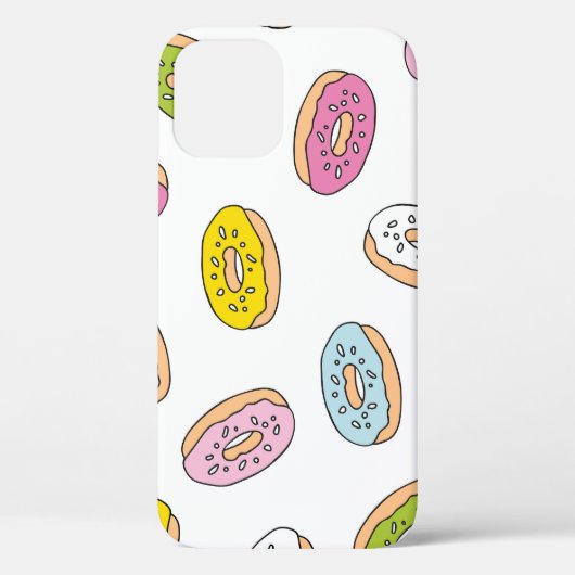 Coques Case-Mate iPhone Doodle beiguts motif, design sans soudure. (Verso)
