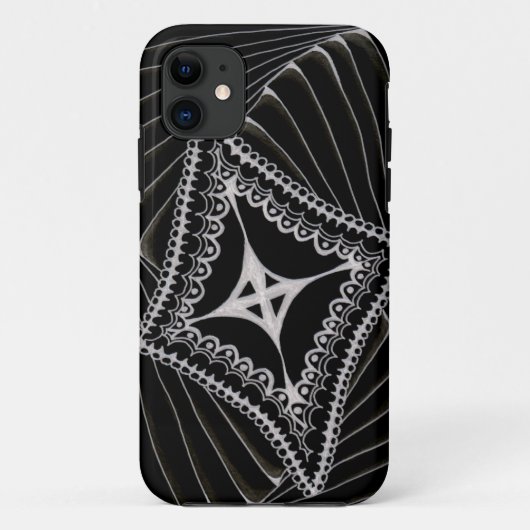Coques Case-Mate iPhone Doodle cerf-volant noir (Dos)