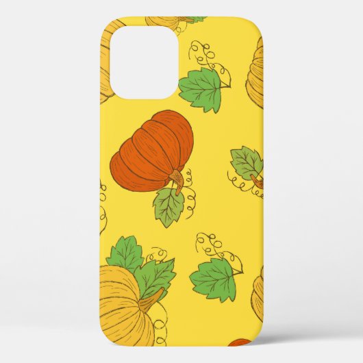 Coques Case-Mate iPhone Doodle citrouille : Main Tirée sans couture (Verso)