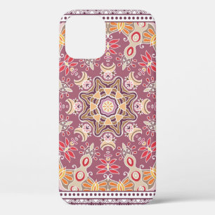 Case-Mate iPhone Case Doodle coloré ornemental : Motif de dentelle symét
