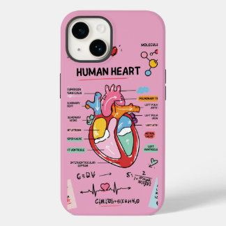 Coque Pour iPhone 14 Doodle de science pour étudiant en médecine Anatom